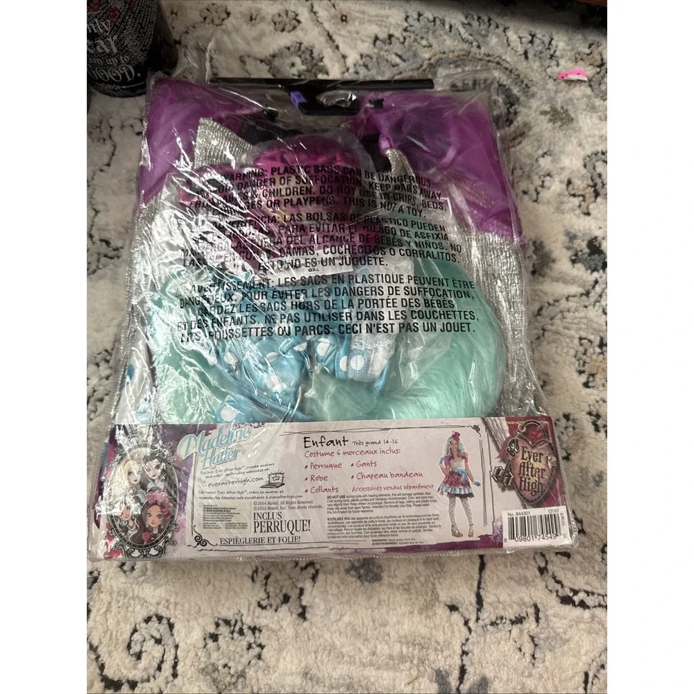Madeline Hatter Ever After High Child Costume Size X. Large 2014 Cosplay